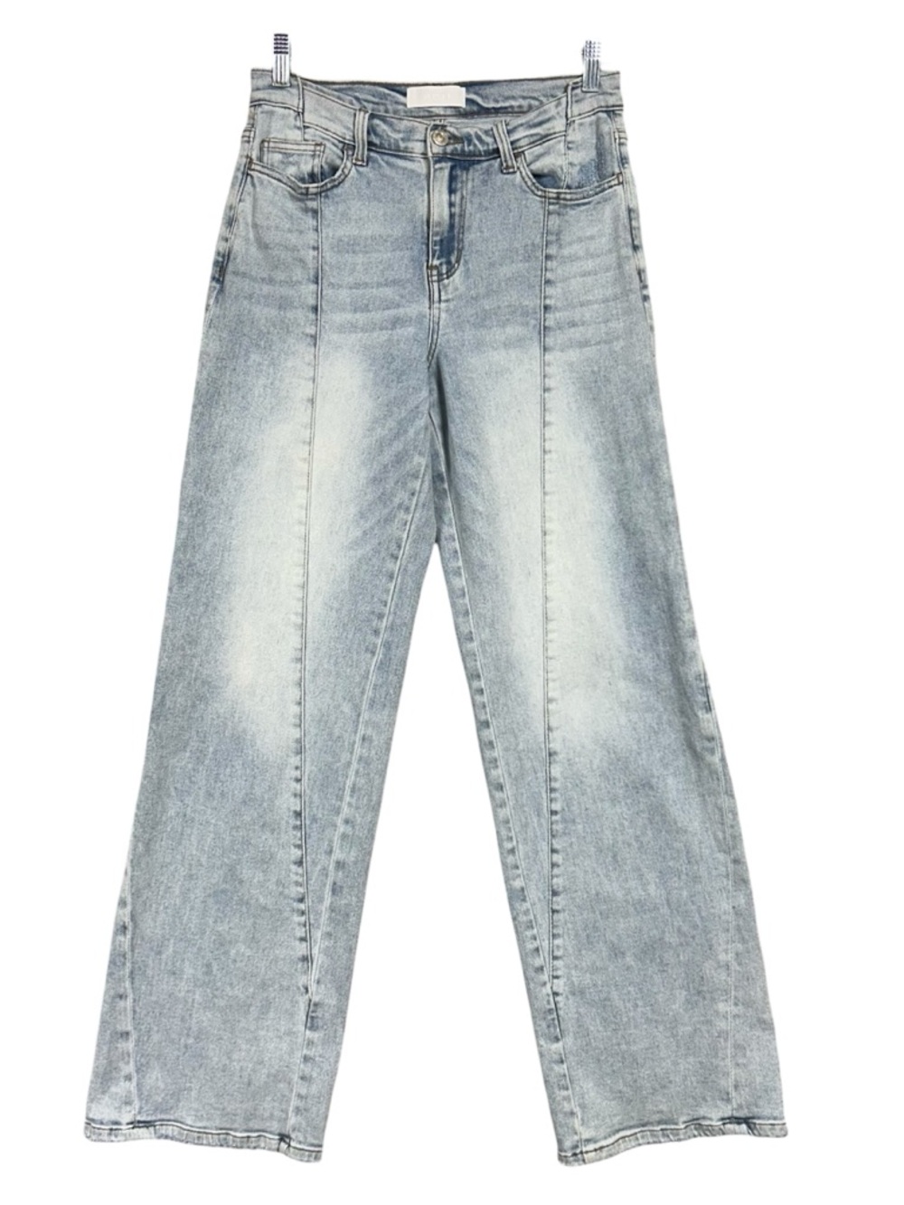 Vervet Vertical Seam Wide Leg Jeans Sz 27 Blue Light Wash